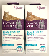 Comfort Zone Single Multi-Cat Calming Diffuser Refills, 2 x 2 PACK