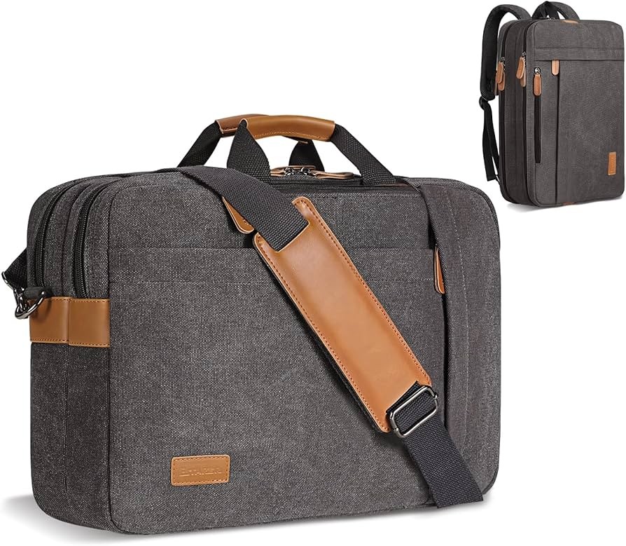 ESTARER Laptop Computer Bag for Men 3 In 1, 17-17.3 Inch Lap