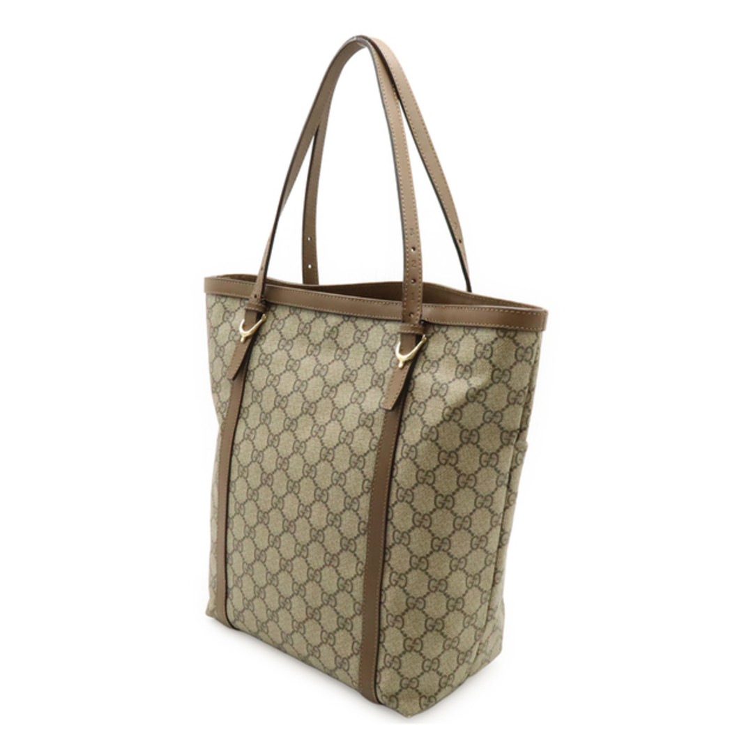 GUCCI GG Supreme Tote Bag Khaki Canvas Leather Used, 24-36.5cm thumbnail 2