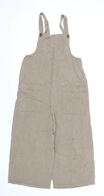 Pull & Bear braune Damen-Latzhose, Größe 4, lässiger Stil