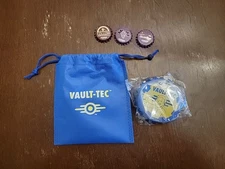 Fallout Jones Soda Vault-Tec Bottle Opener Magnet & Bottle Caps Costco Exclusive