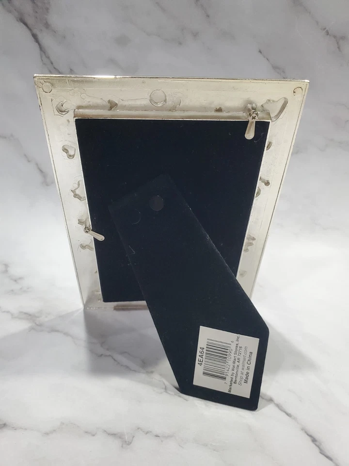 Silver And Baby Blue Photo Frame Infant New Baby Baby Shower 4x6 - Image 3 of 3