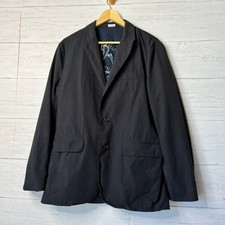 Calvin Klein Blazer Mens Size Medium Dark Gray Pinstriped 100 Cotton Business