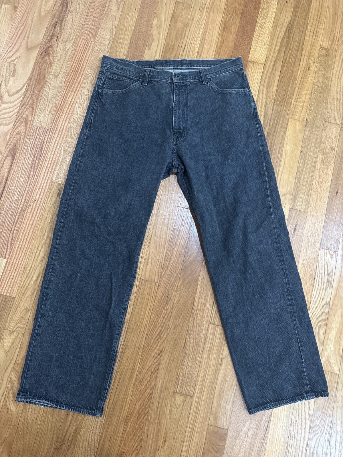 Polo Ralph Lauren 36 x 32 The Brixton Straight Dark Rinse Wash Denim Jeans VTG