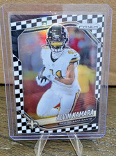 2025 Panini Prizm Alvin Kamara Black and White Checkerboard SSP