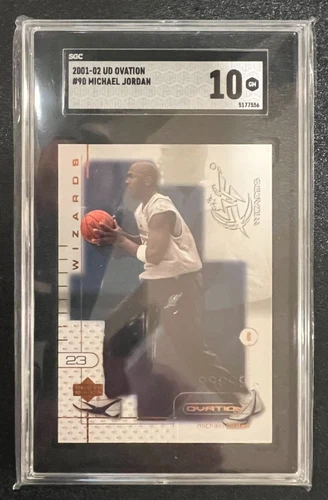 New Listing2001-02 UPPER DECK OVATION #90 MICHAEL JORDAN SGC 10 GEM MINT SWEET CARD