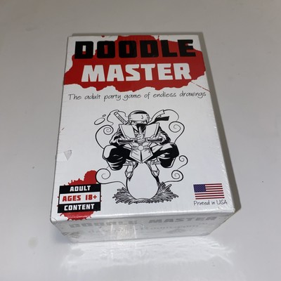 Doodle Master The Adult Party Game Of Endless Drawings Cards New