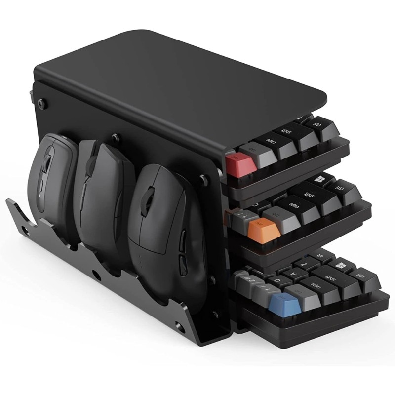 Convenient Keyboard Stand Mouse Storage Rack Holder Keep Your Desk ...