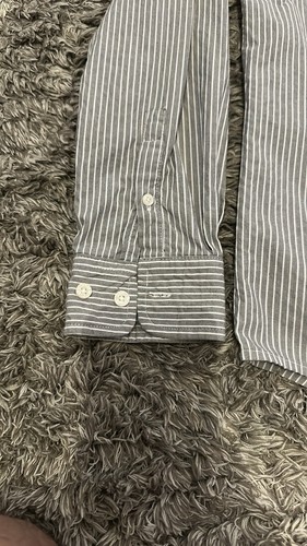 Chemise Homme Vintage Kenneth Cole Reaction - Taille Medium - Manches Longues à Rayures - Occasion TB