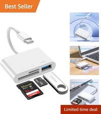 Multi-Functional USB C Card Reader - Plug Play SD/TF Reader for Modern Devices