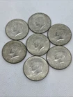Silver Kennedy Half Dollars 1965 Silver Coins Lot Of 7 Beautiful Coins