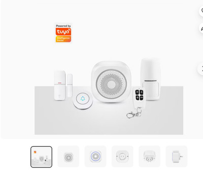 Tuya WiFi Smart Gateway Alarm Wireless Connection Smart Home Security Alarm Sire
