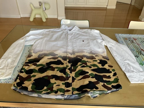 A BATHING APE (BAPE) BATHING APE UOMO (STAMPA COMOUFLAGE) ABITO CAMICIA (L)