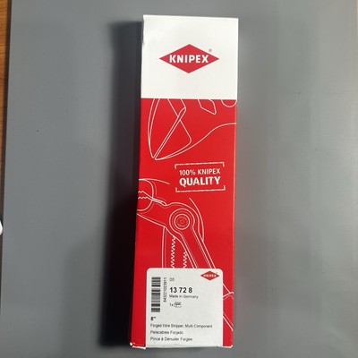 NEW KNIPEX 13 72 8 Forged 8'' Wire Strippers Free Shipping