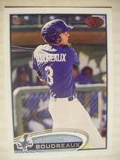 JUSTIN BOUDREAUX 2012 Topps Pro Debut baseball card DODGERS SOUTHEAST LOUISIANA