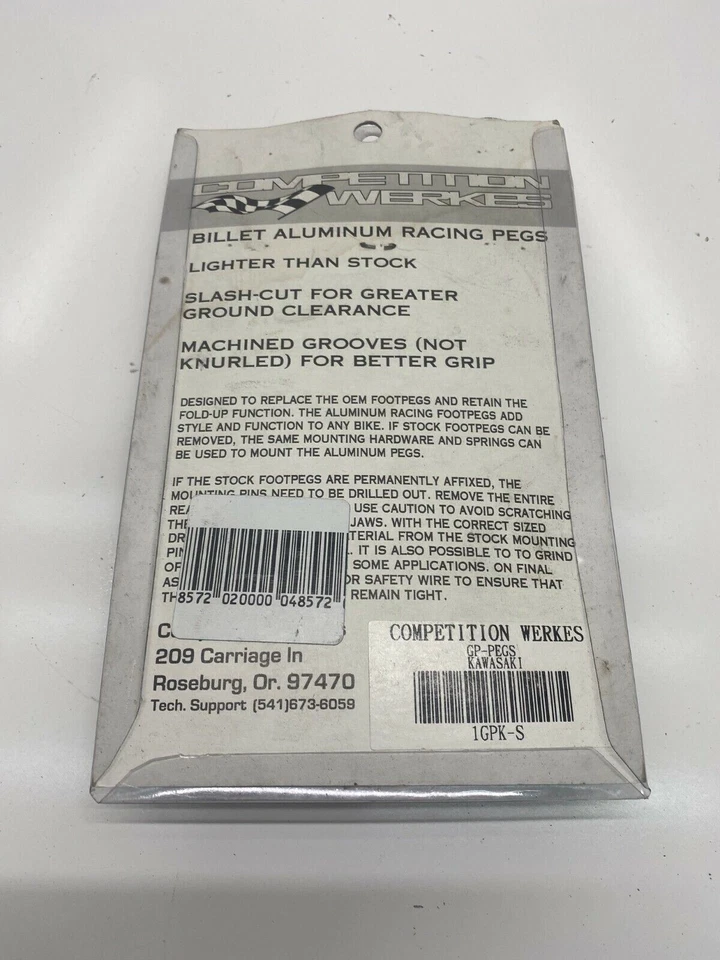 2GPK-S CLAVIJAS COMPETICIÓN WERKES PLATEADAS KAWASAKI GP CLAVIJAS PASAJERO TRASERO Foto 3 de 4