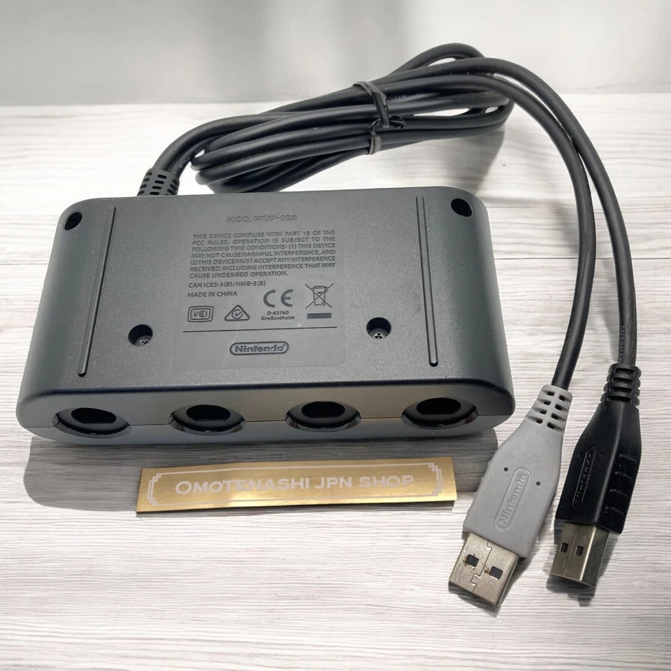 Wii U Official OEM GameCube Controller Adapter Nintendo WUP-028 Used - Image 4 of 4