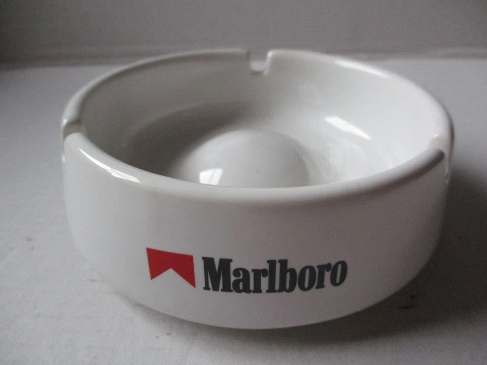 Marlboro Aschenbecher groß/klein, schwarz/weiß od. rot aus Keramik od. Stahl NEU - Bild 3 von 4