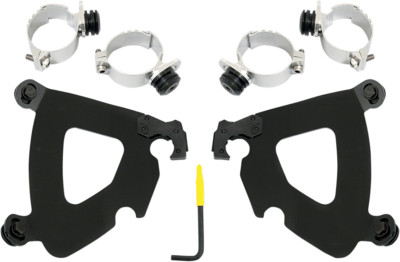 Memphis Shades Black Trigger-Lock Mount Kit for Gauntlet Fairing MEB1993