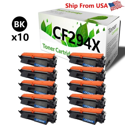 10 Pack Toner Cartridge CF294X 94X Uesd for M148fdw M118dw M148dw Printer