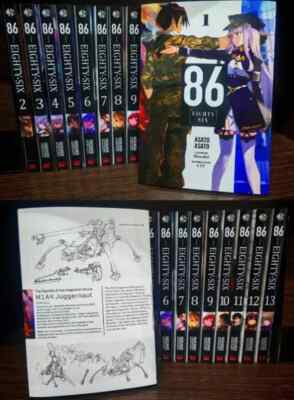 86, EIGHTY-SIX (Light Novel) By Asato Asato Vol. 1-13 English