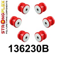 Strongflex Busches Polyurethan MotorträGer Vorn Unterchassis Saab 9-5 YS3E Rot