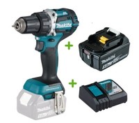 Makita DDF484Z Akku-Bohrschrauber 18V DDF484 Set Mit 1X Akku 5Ah + LadegeräT