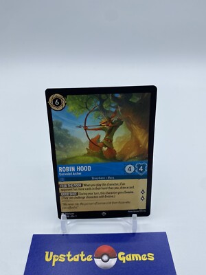 Disney Lorcana Robin Hood Unrivaled Archer -SUPER RARE- 157/204 Non Foil