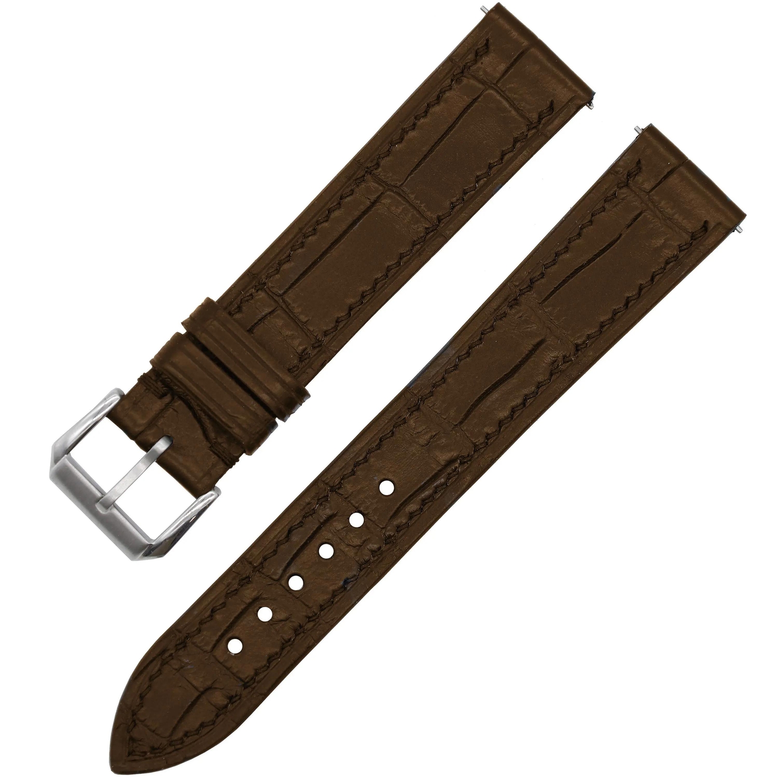 22mm x 18mm Brown Alligator Leather Strap Band Fit for Skydweller Models