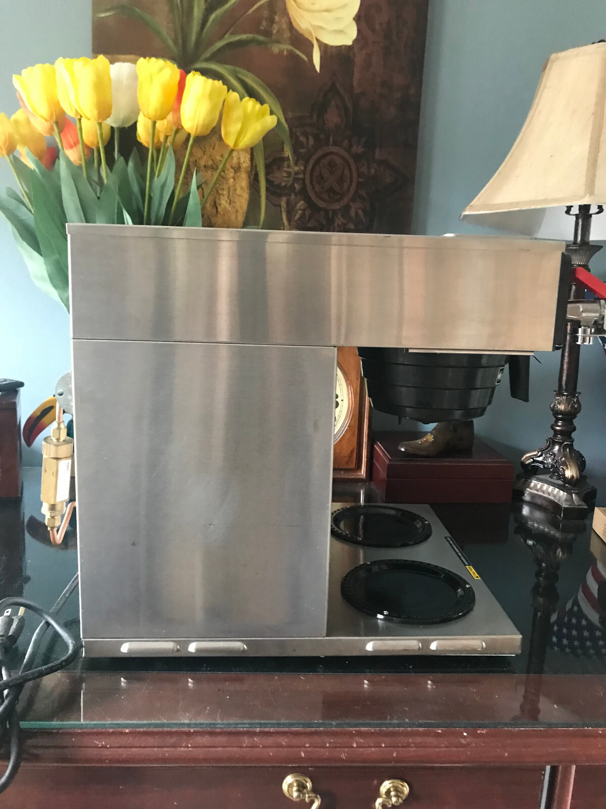 Bunn 3 Station Coffee Maker Model CWTF 15 Water Line Hookup, Water Tap