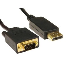 1M DisplayPort Male Plug to SVGA VGA HD Male Plug Digital Video Cable Lead