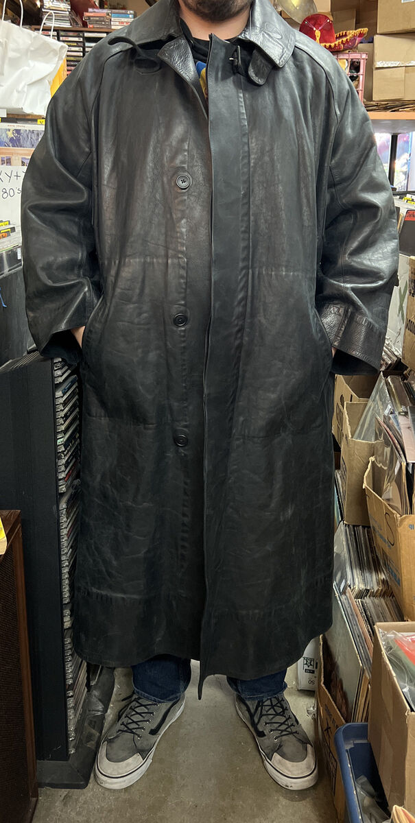 Vintage Ralph Lauren Polo Sport Leather Trench Coat Duster Vintage Ralph Lauren Polo Sport Leather Trench Coat Duster