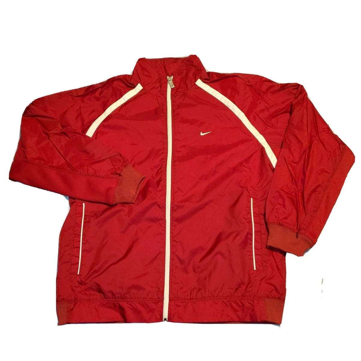 Nike red windbreaker sale