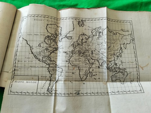 1799 - ATLAS D ETUDES ENCYCLOPEDIQUES -PAGES - 50 GRAVURES - 1 CARTE - QUARTO