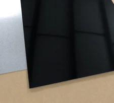 .050" Black Painted Aluminum Sheet Plate (1.25mm) - VARIOUS SIZES