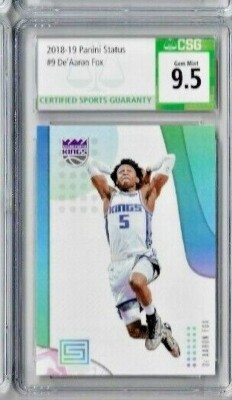 2018 -19 Panini Status De'Aaron Fox CSG 9.5 | eBay