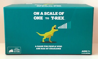 On a Scale of One to T-Rex Card Game - From Exploding Kittens & Wolfgang Warsch