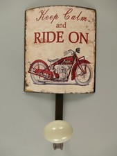9977675 Szyna hakowa Szafa Metal Motocykl Vintage 21x12cm