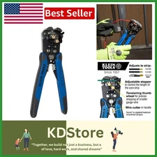 Self-Adjusting Wire Stripper for Solid & Stranded Wire, Klein Tools, 8.25 in.