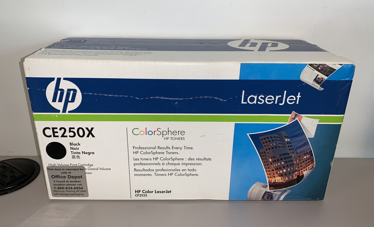 Cartouche De Toner Noir CE250X Compatible HP Color LaserJet CP3525N - Marque Visiodirect, Garantie 1 An