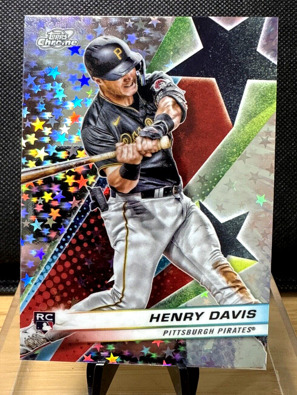 Henry Davis 2024 Topps Cosmic Chrome Starfractor Refractor SP Rookie RC