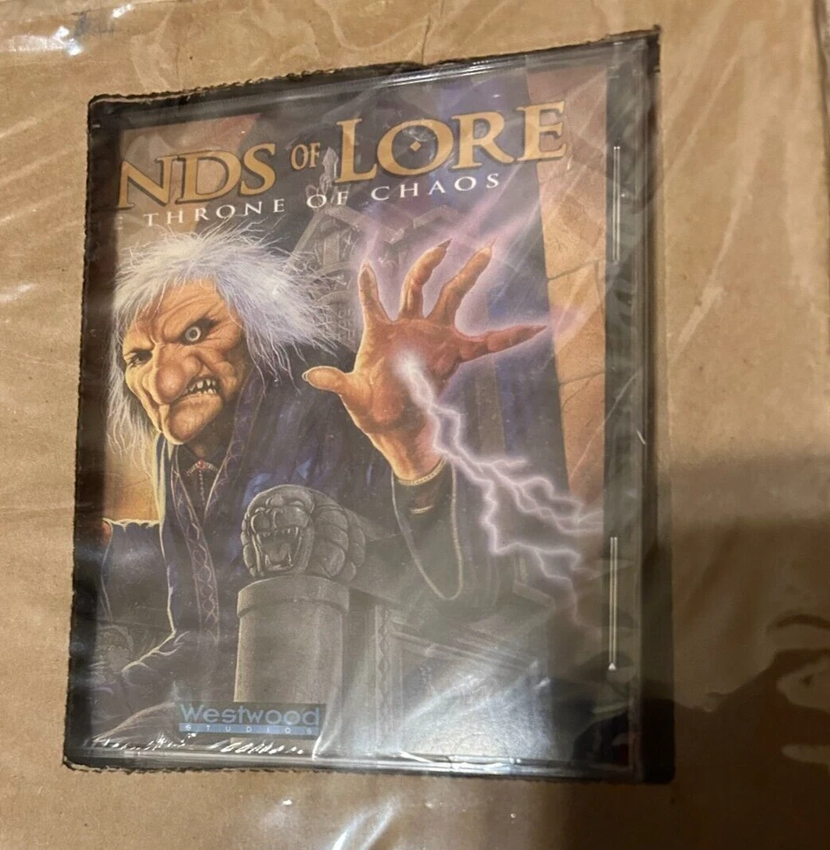 Lands of Lore Throne of Chaos White label PC Game Bad Shape Big Box NEW Sealed - Image 2 of 3