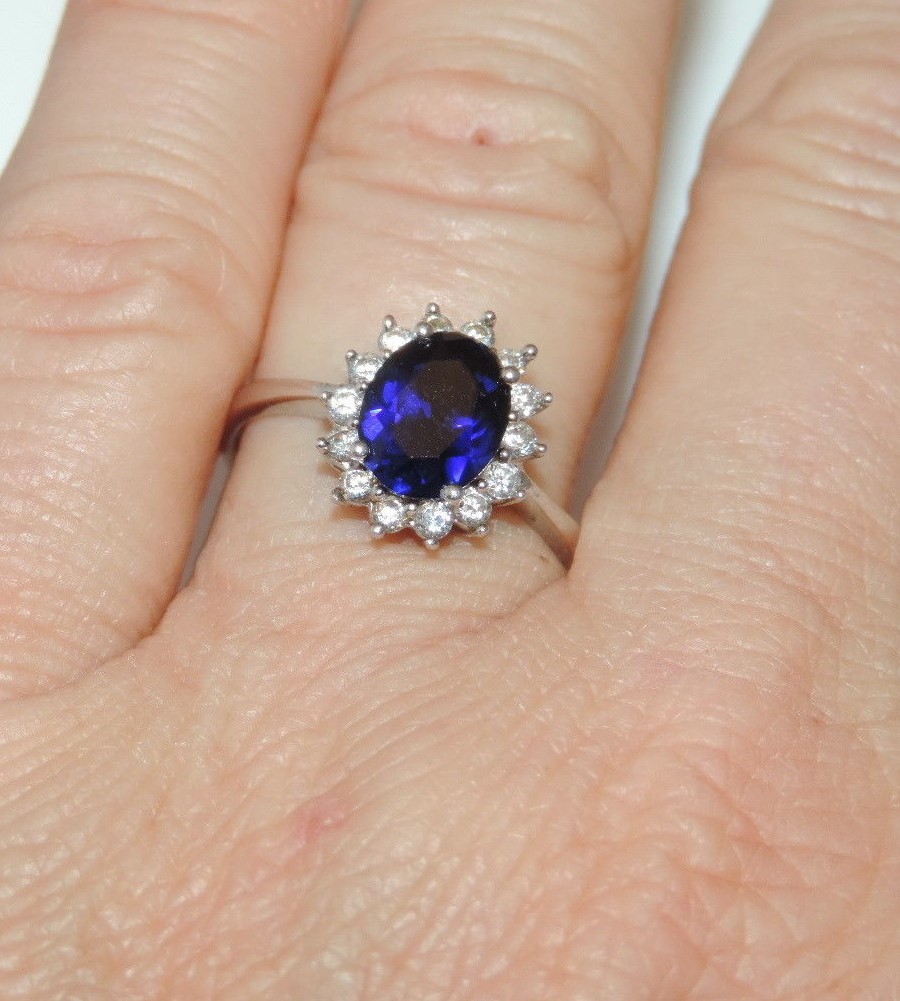 Blue Sapphire Kate Middleton Bague Diana Kate Middleton Princess