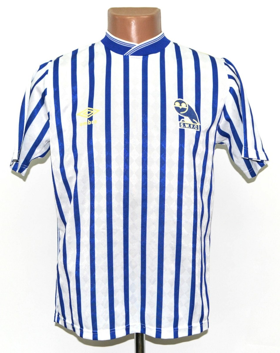 SHEFFIELD WEDNESDAY 1987/1989 HOME FOOTBALL SHIRT UMBRO SIZE S