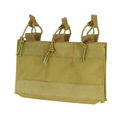 Coyote Hook Loop Open Top Triple 5.56/.223 Mag Pouch Insert, 9.5''W x 6.5''H