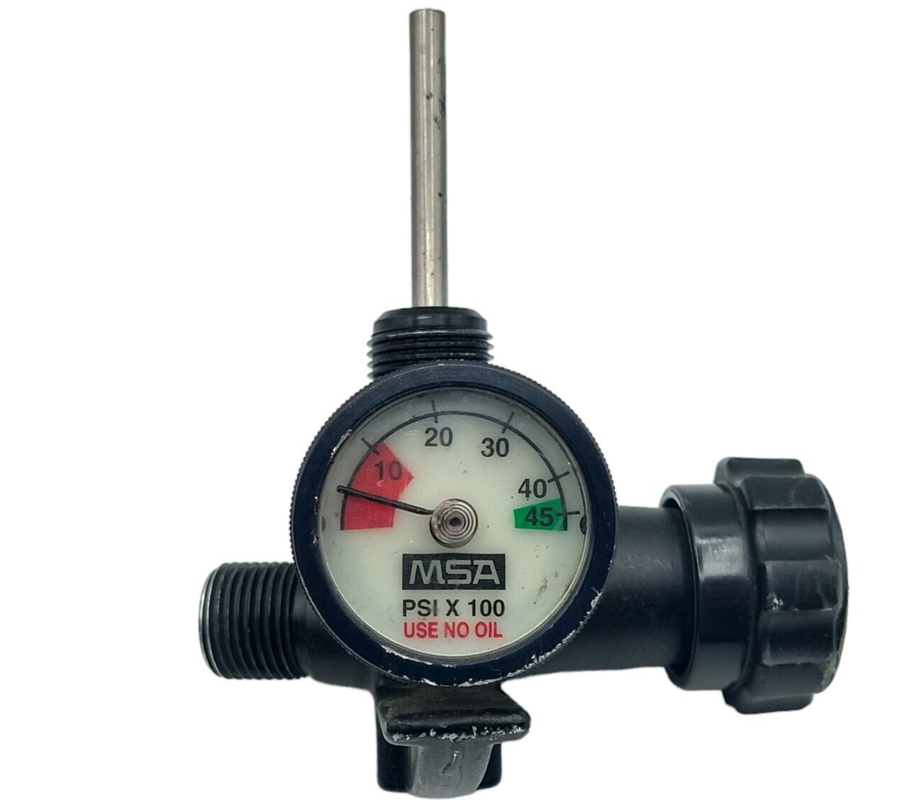 MSA 4500 PSI Cylinder Valve Assembly SCBA Tank Bottle Gauge