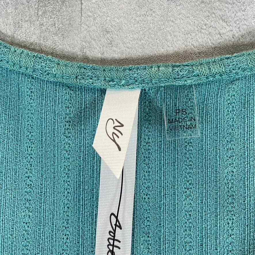 売れ筋商品|||ニューヨークコレクション カットソー トップス レディース Petite Size Sleeveless Ribbed Top with Triple Rings Teal NY Collection Women's Petite Teal V-Neck Triple-Ring