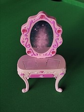 Barbie Schminktisch mit Spiegel 2005, pink alt, vintage, Kosmetik Tisch, Schmuck