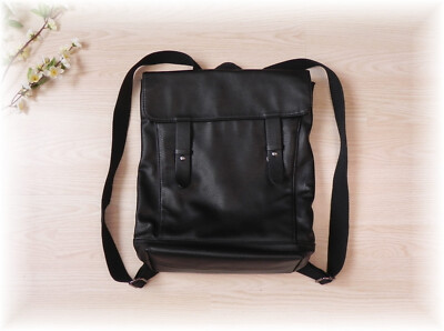 Kiomi großer Leder Rucksack für Akten City Rucksack