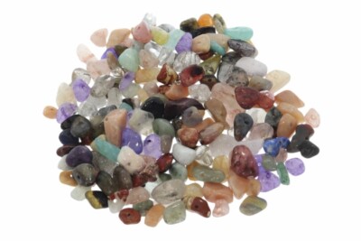 50 g (16,10   */ 100 g) Multicolor Edelstein Splitter gebohrt 50 Gramm - Ø8-11mm